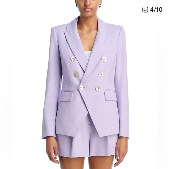 New with Flaw: Veronica Beard Lavender Dickey Jacket Blazer Size 6 - Picture 4 of 16